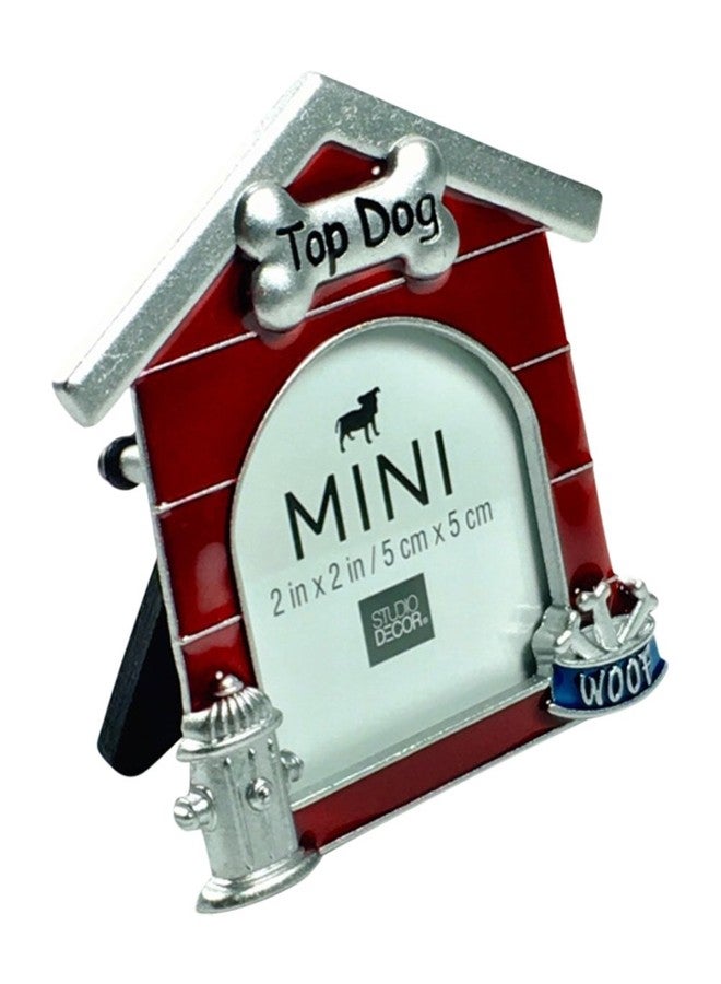 Studio Decor Dog House Shaped Metal Mini Picture Frame 2 X 2 - Image 2